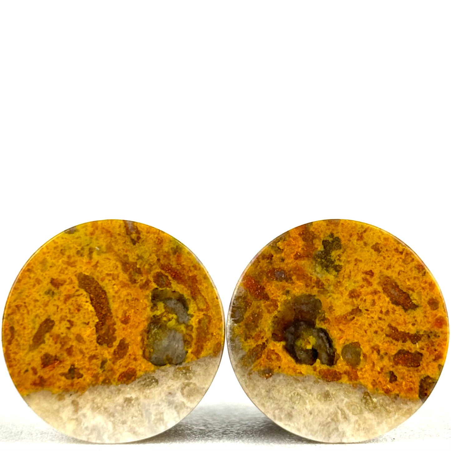 orange jasper single flare 7/16" (11mm)