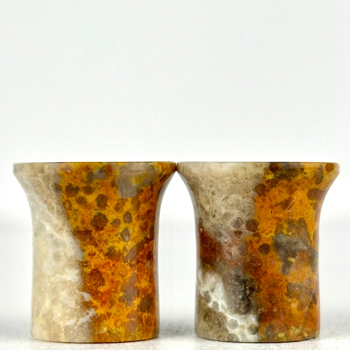 orange jasper single flare 7/16" (11mm)