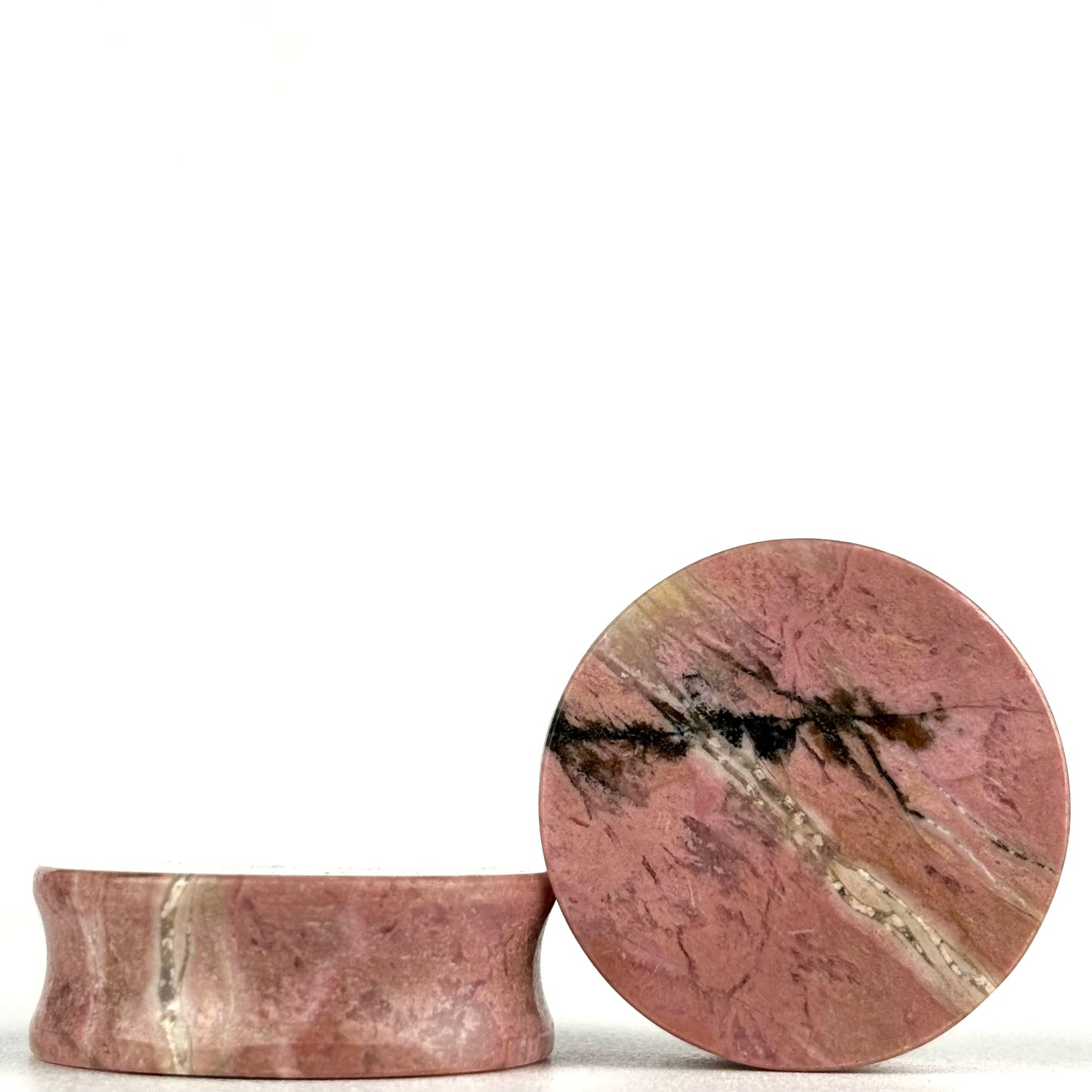 Pink Rhodonite 1 1/4" 32.5mm
