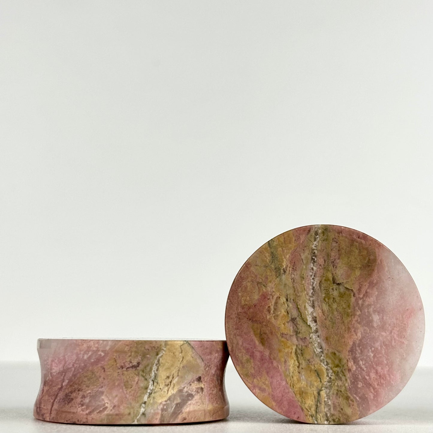 Pink Rhodonite 1 3/8" (35mm)
